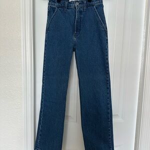 Abercrombie & Fitch Men's Straight Jeans in Deep Blue